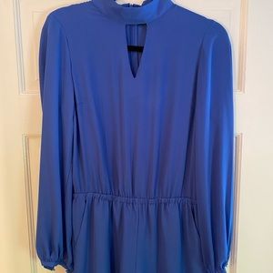 Royal blue long sleeve romper